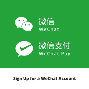 Register a WeChat account and setup WeChat Pay